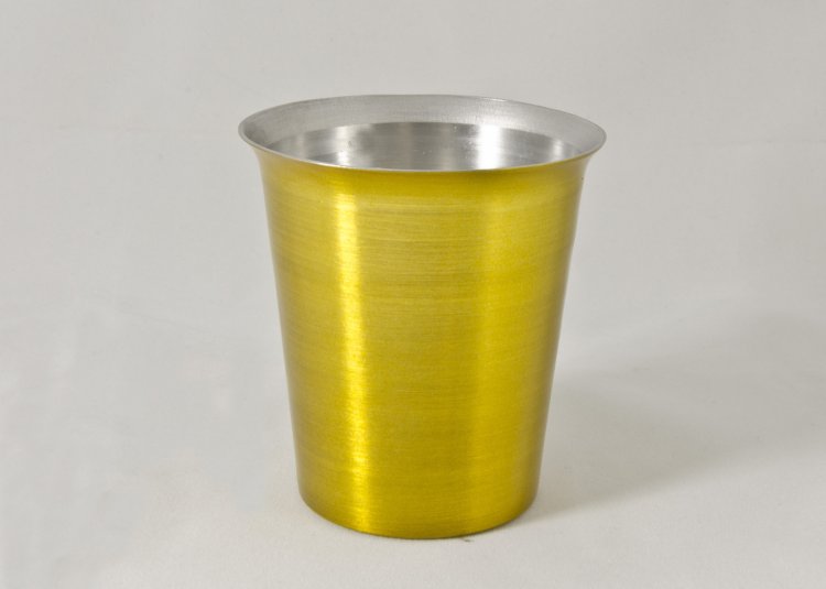Juice Tumbler, Gold. 8 oz. - Click Image to Close
