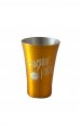 Shot Gun Shot Glass, Gold. 2oz.