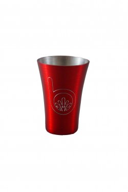 Shot Gun Shot Glass, Red. 2oz.