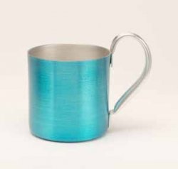 Aluminum Mug, Blue. 10oz.