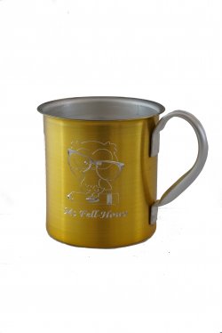 Ice Tea Mug, Gold. 18oz.
