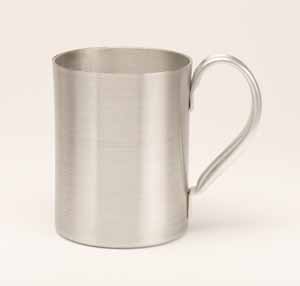 Aluminum Mug, Silver. 14oz. - Click Image to Close