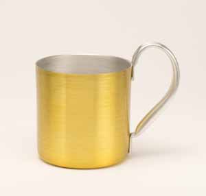 Aluminum Mug, Gold. 10oz. - Click Image to Close